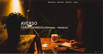 Aperçu du site Averso