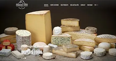 Aperçu du nouveau site de la Fromagerie du Buron