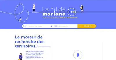 Aperçu du nouveau site Le Fil de Mariane